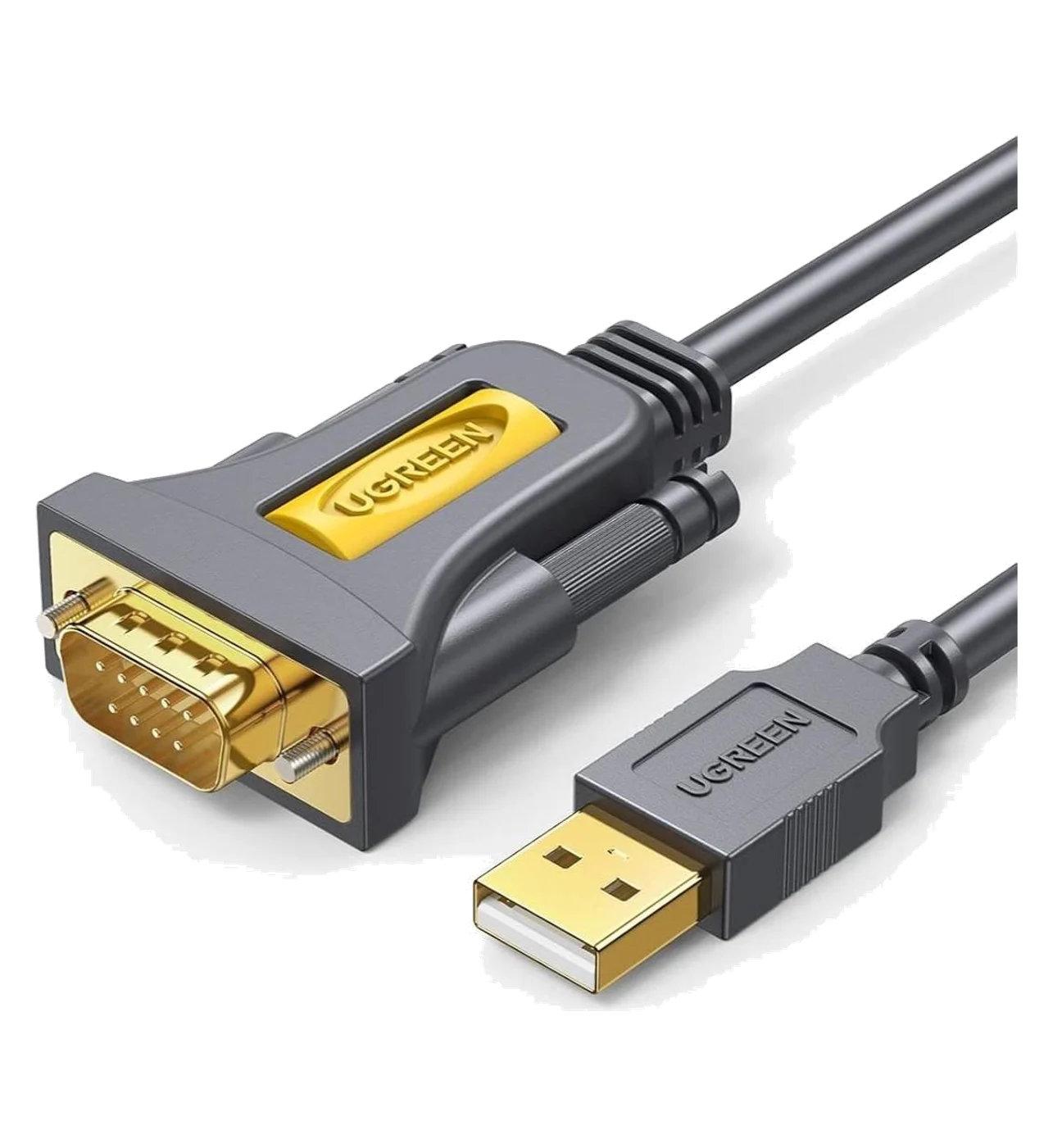 USB 2.0 to DB9 RS-232 Male Serial Adapter Cable 2M
