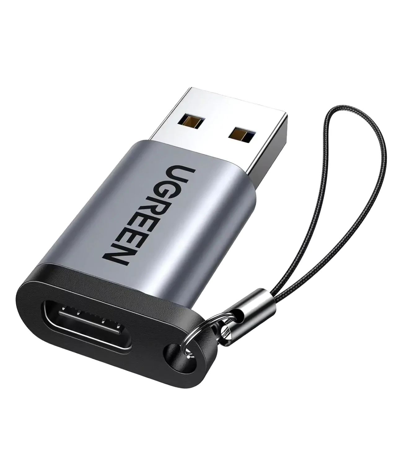 USB-A 3.0 to USB-C Adapter (Gray)