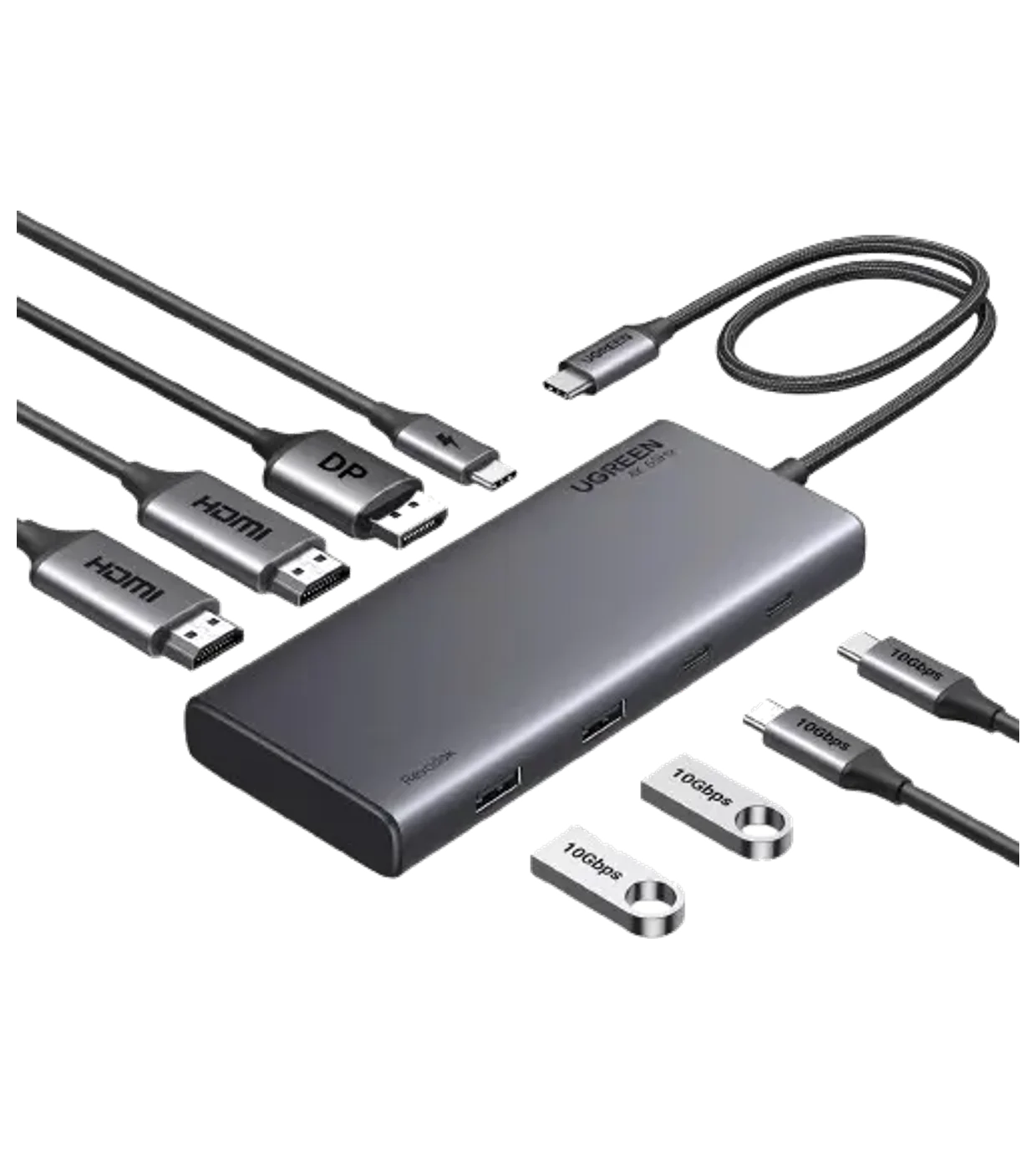 USB-C Docking Station 8-in-1 Triple Display 4K@60Hz