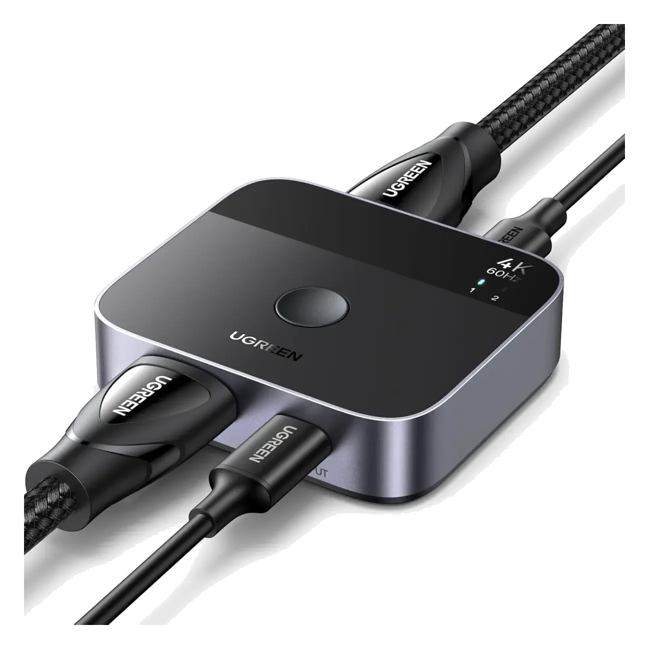 USB-C + HDMI Switch 2-In-1-Out 4K@60Hz (Aluminum)