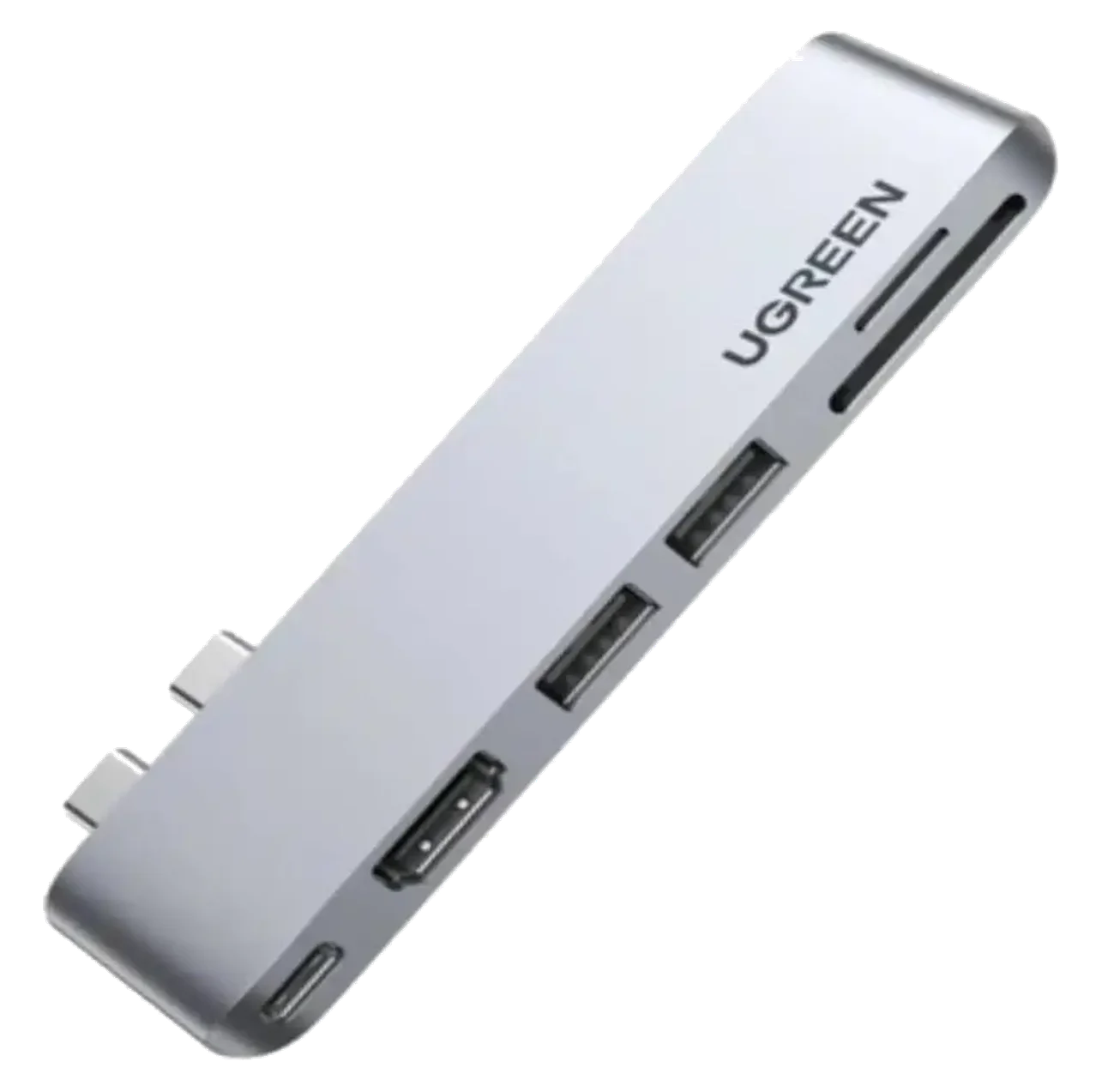 USB-C Hub for MacBook, HDMI 4K@30Hz, 2x USB 3.0 and USB-C PD (6-in-2)