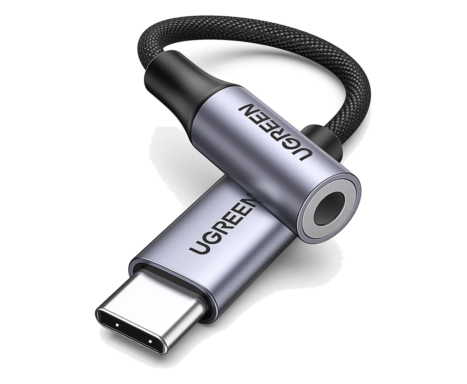USB-C to 3.5mm Headphone Adapter 10cm (Braided)